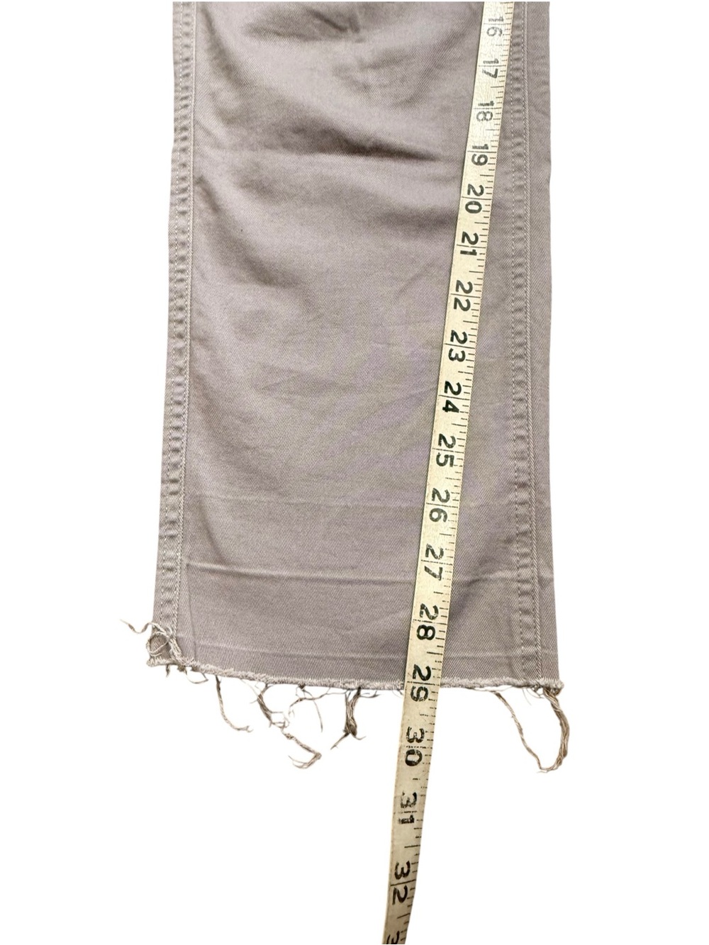 J.Crew High-Rise Girlfriend Chino Pants Gray Raw Hem Size 6 - Picture 6 of 8